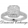 2.91 CT Women's Princess Cut Diamond Engagement Ring